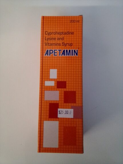 APETAMIN Cyproheptadine Lysine and Vitamin Syrup